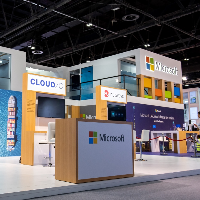 Microsoft Stand at Gitex show